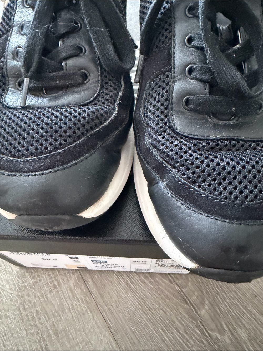 Chanel woman’s Black Mesh & Leather Sneakers - Picture 2 of 10
